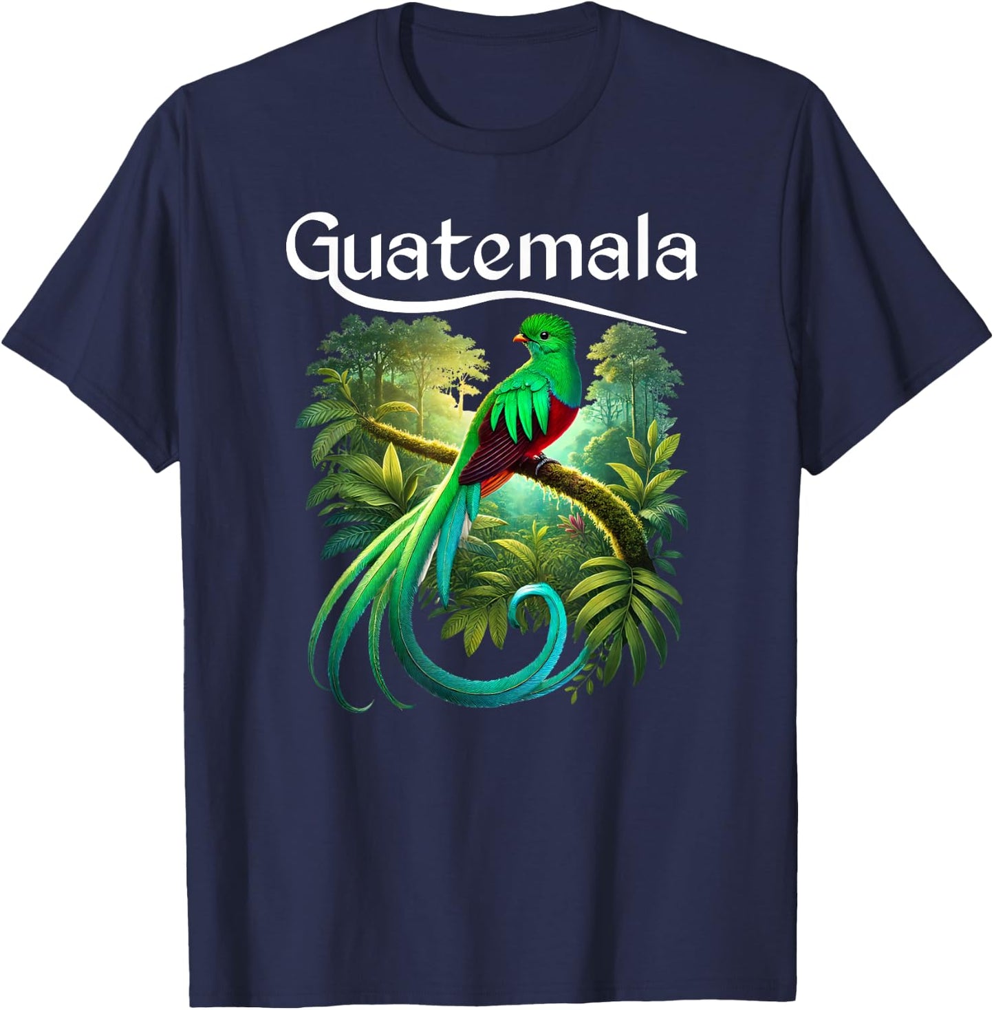 Quetzal Guatemala Chapin Antigua Tikal Tradicional Maya 502 T-Shirt - T-Shirt | Navy