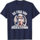 with German Text "Die Frau vom Bösen Alten Mann, black T-Shirt - T-Shirt | Navy