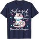 Just A Girl Who Loves Bearded Dragon Cute Pastel Color T-Shirt - T-Shirt | Navy
