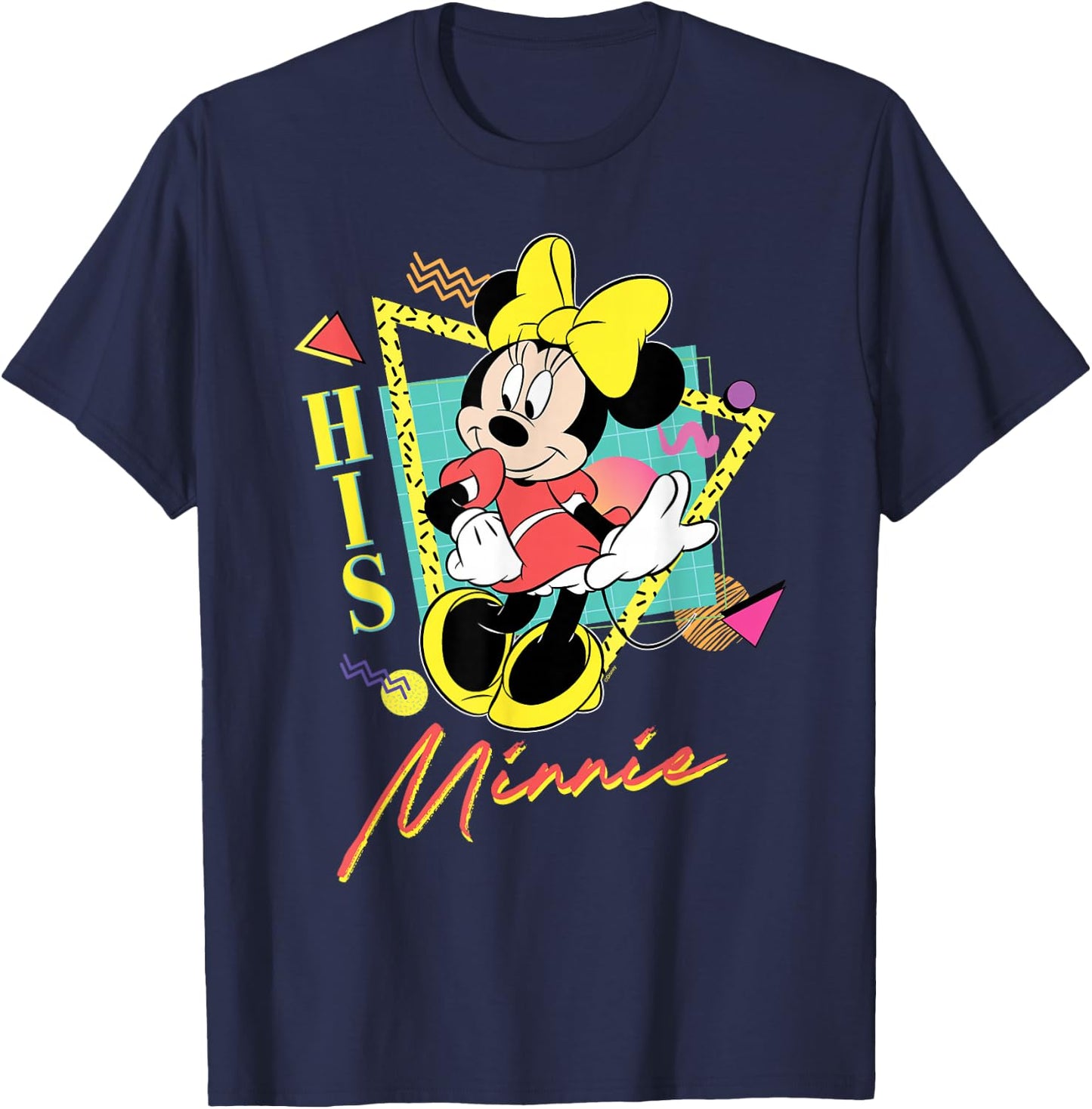 Disney Minnie Mouse Retro '90s Couples Matching His Minnie T-Shirt - T-Shirt | Navy