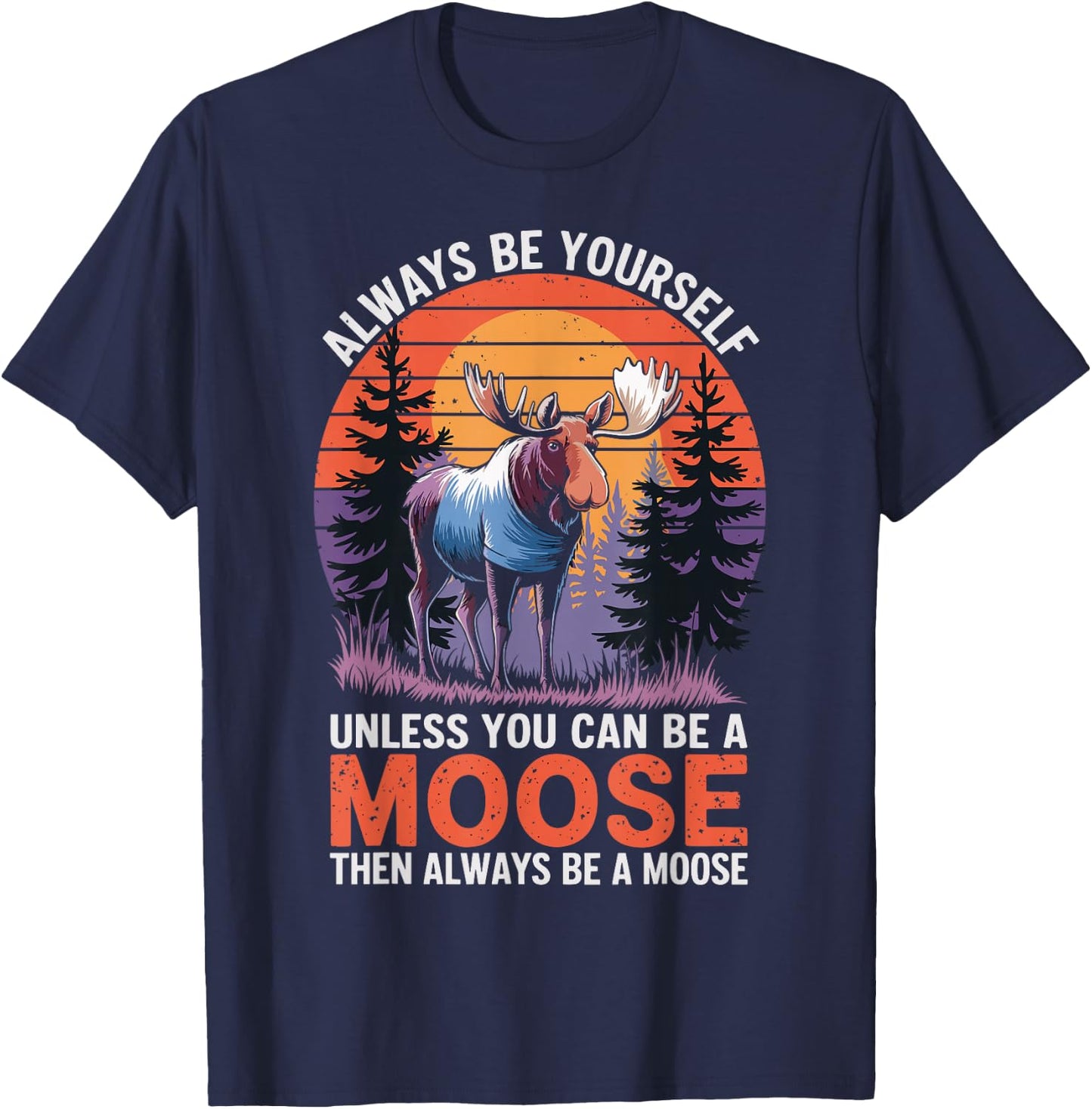 Moose T-Shirt - T-Shirt | Navy