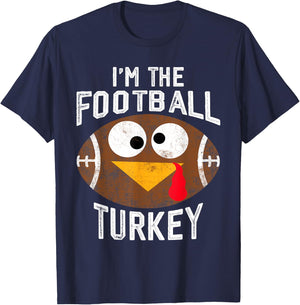 I'm The Football Turkey Happy Thanksgiving Thankful T-Shirt - T-Shirt | Navy