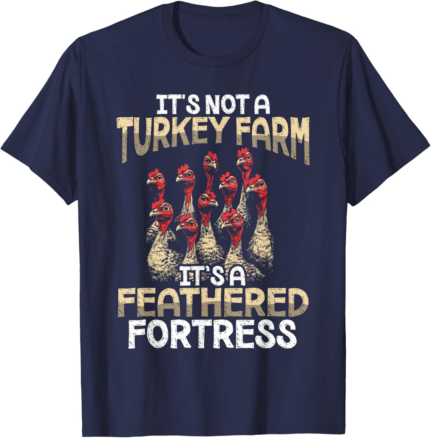 Turkey Farm Turkey Farmer T-Shirt - T-Shirt | Navy