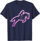 Horse Woman Girl Riding Horses , Black, S T-Shirt - T-Shirt | Navy