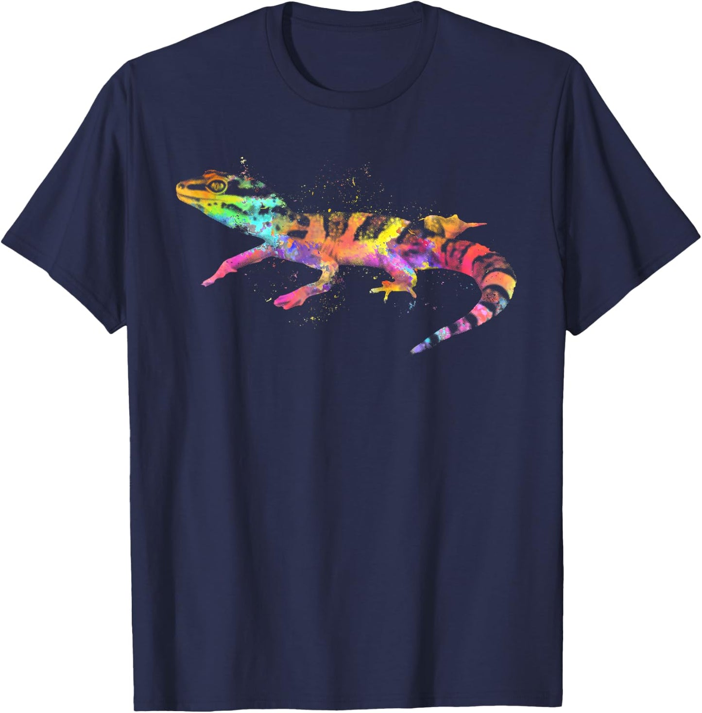 Cute Leopard Gecko Women Kids Lizard Leopard Gecko T-Shirt - T-Shirt | Navy