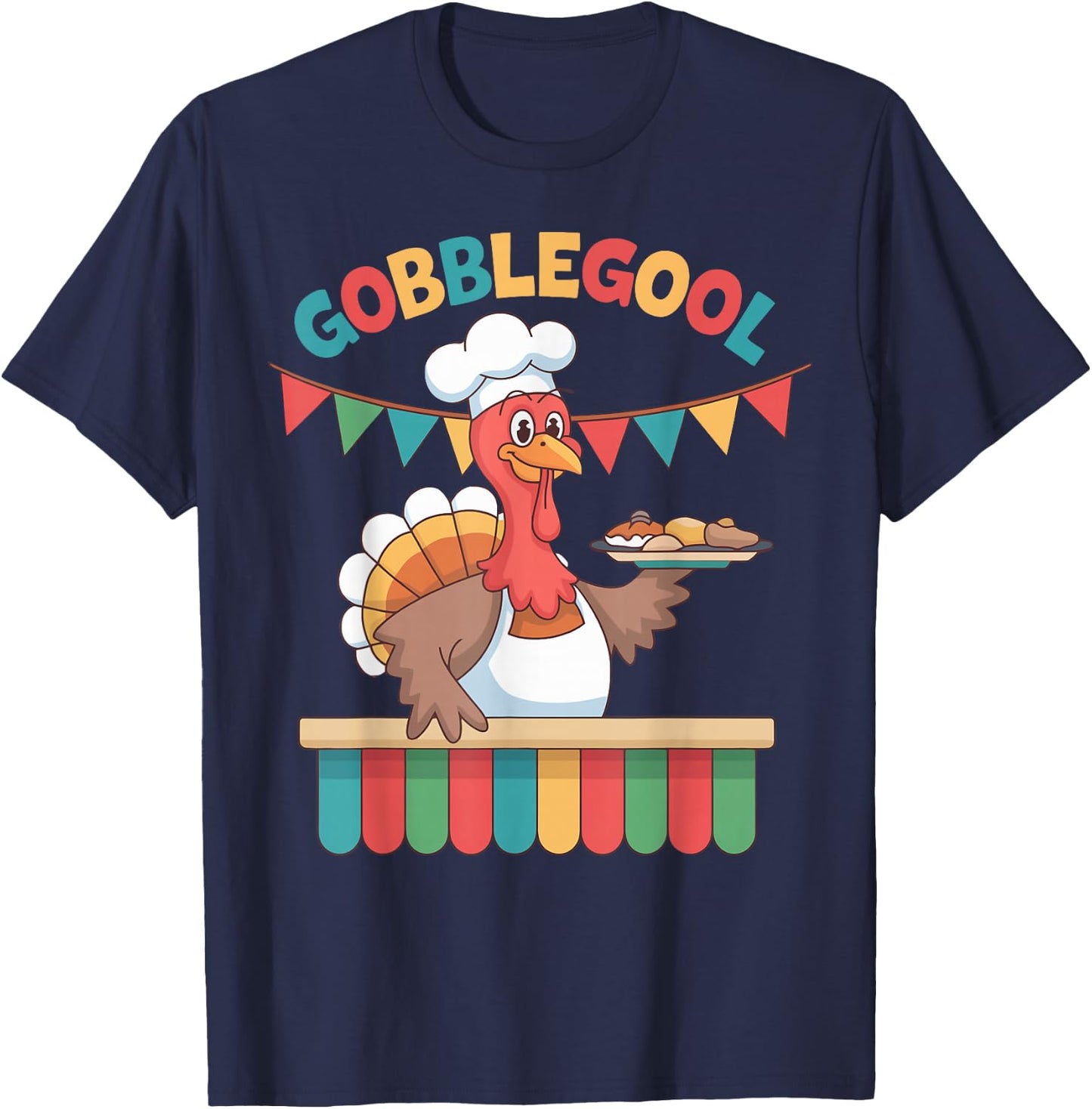 Gobblegool Turkey Thanksgiving gobble gool turkey T-Shirt - T-Shirt | Navy