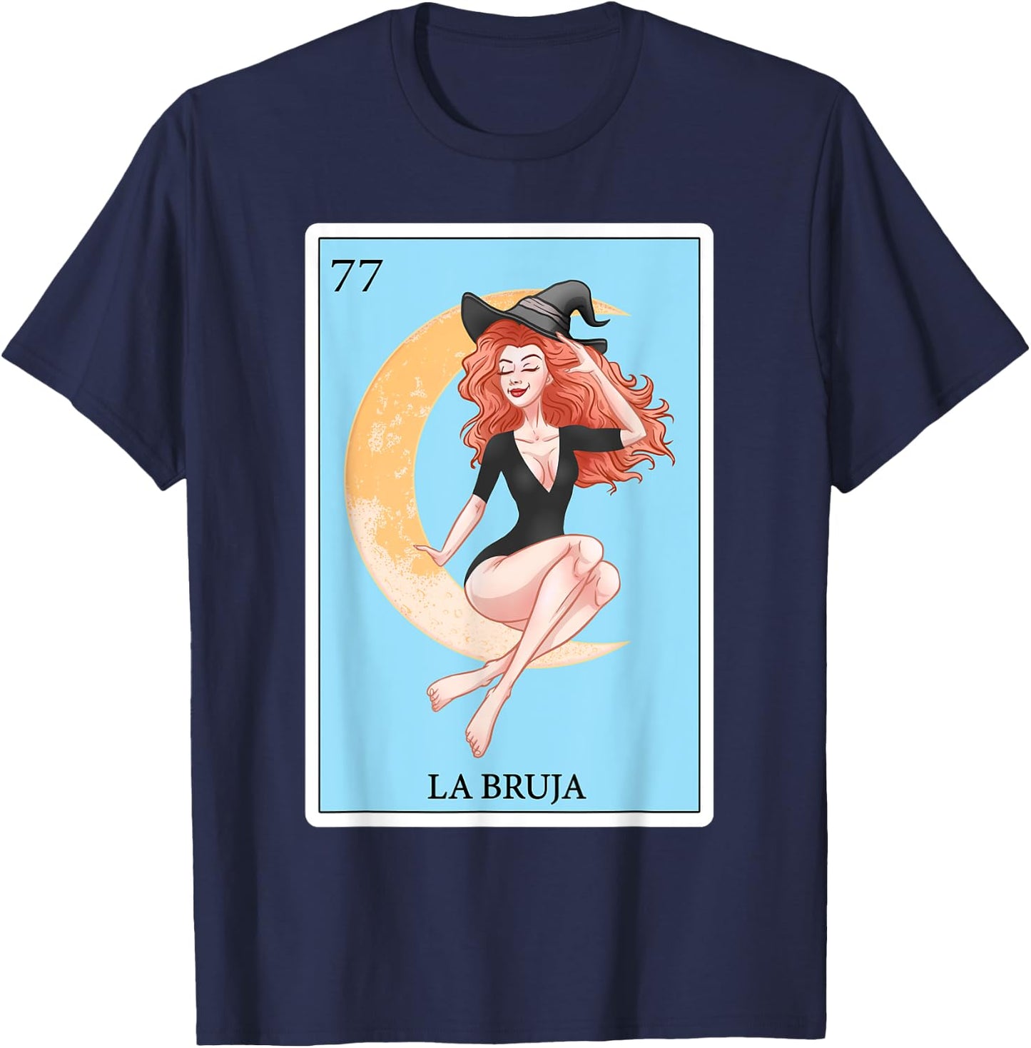 Funny Spanish-Mexican Bingo Gifts - La Bruja T-Shirt - T-Shirt | Navy