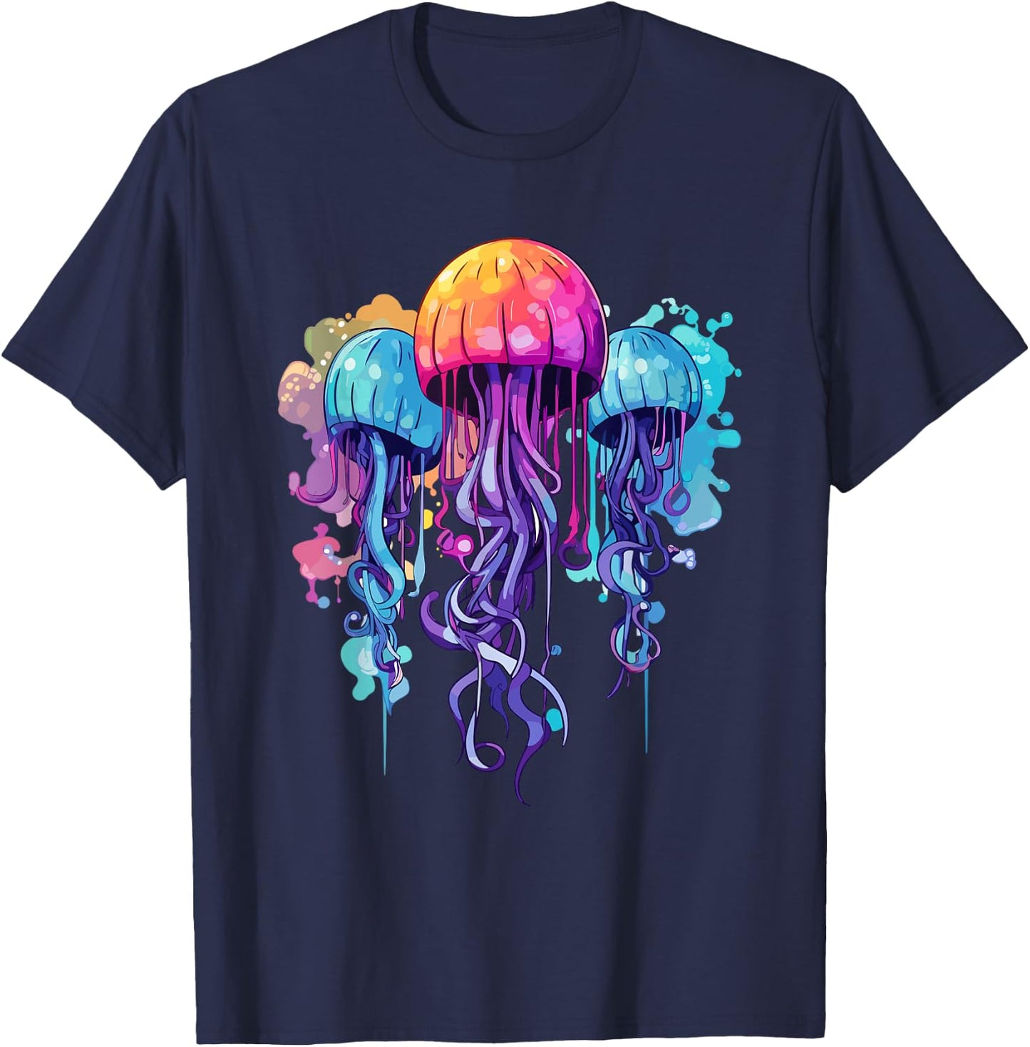 Jellyfish Costume Psychedelic Jelly Fish Sea Ocean T-Shirt - T-Shirt | Navy