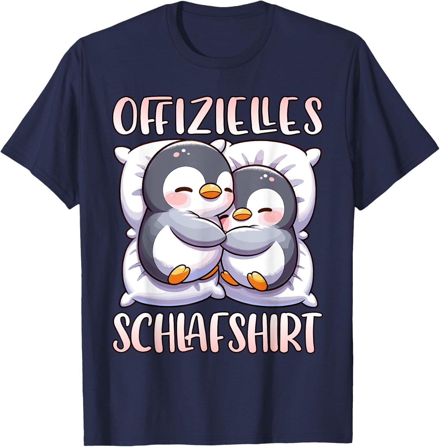 Official Sleep Shirt Penguin Pyjamas Girls Sleep , black T-Shirt - T-Shirt | Navy