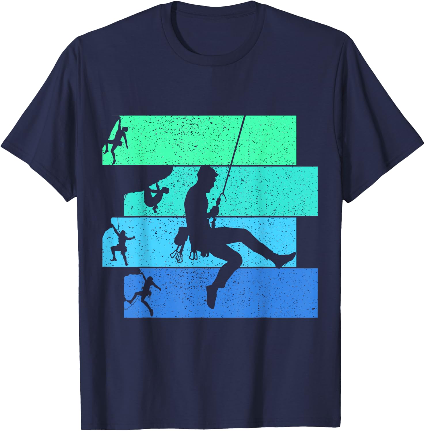 Klettern Kletterer Bouldern Bergsteigen Kinder Herren T-Shirt - T-Shirt | Navy