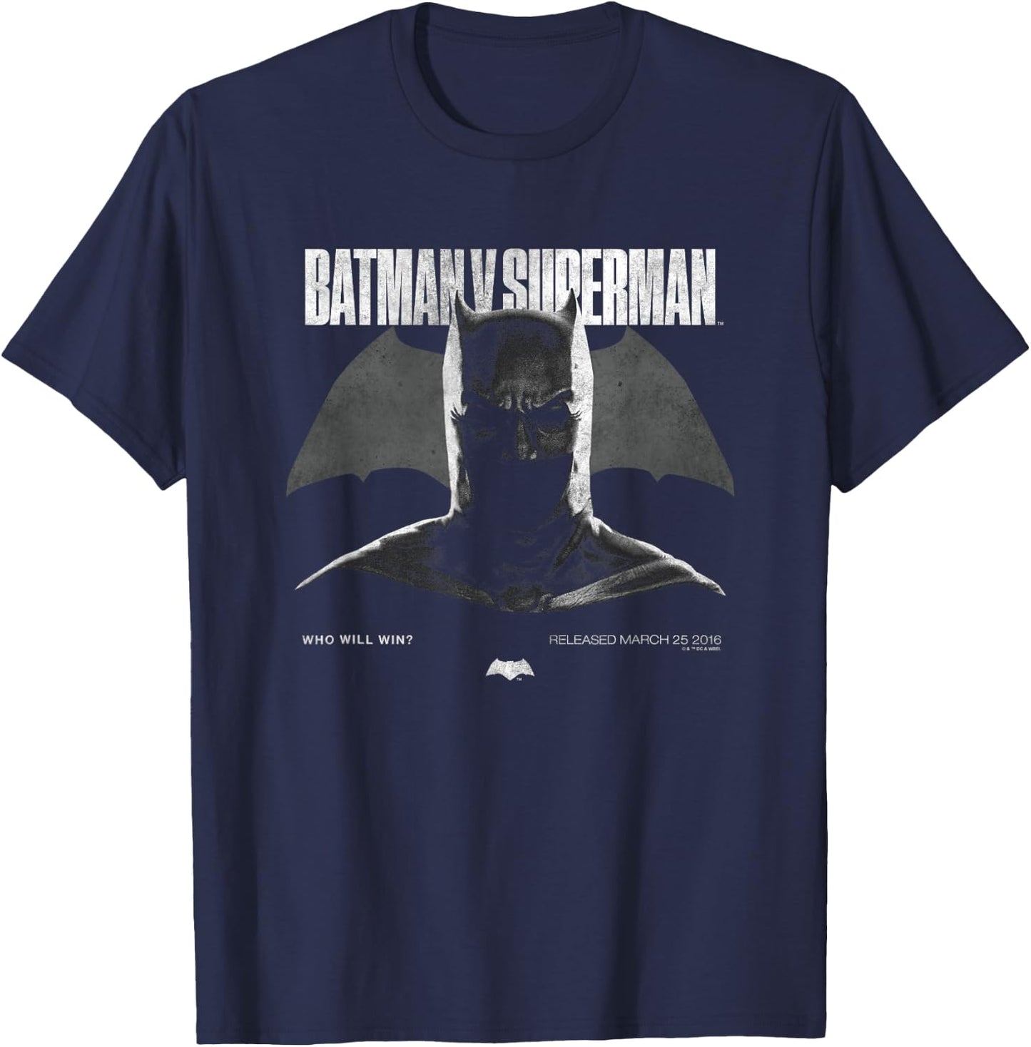 Batman v Superman Cowl 85th Anniversary T-Shirt - T-Shirt | Navy