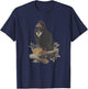 Vintage Vulture Scientific Drawing Shirt - Turkey Red-Headed T-Shirt - T-Shirt | Navy