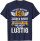 60th Birthday als Gott mich vor 60 Jahen created , black T-Shirt - T-Shirt | Navy