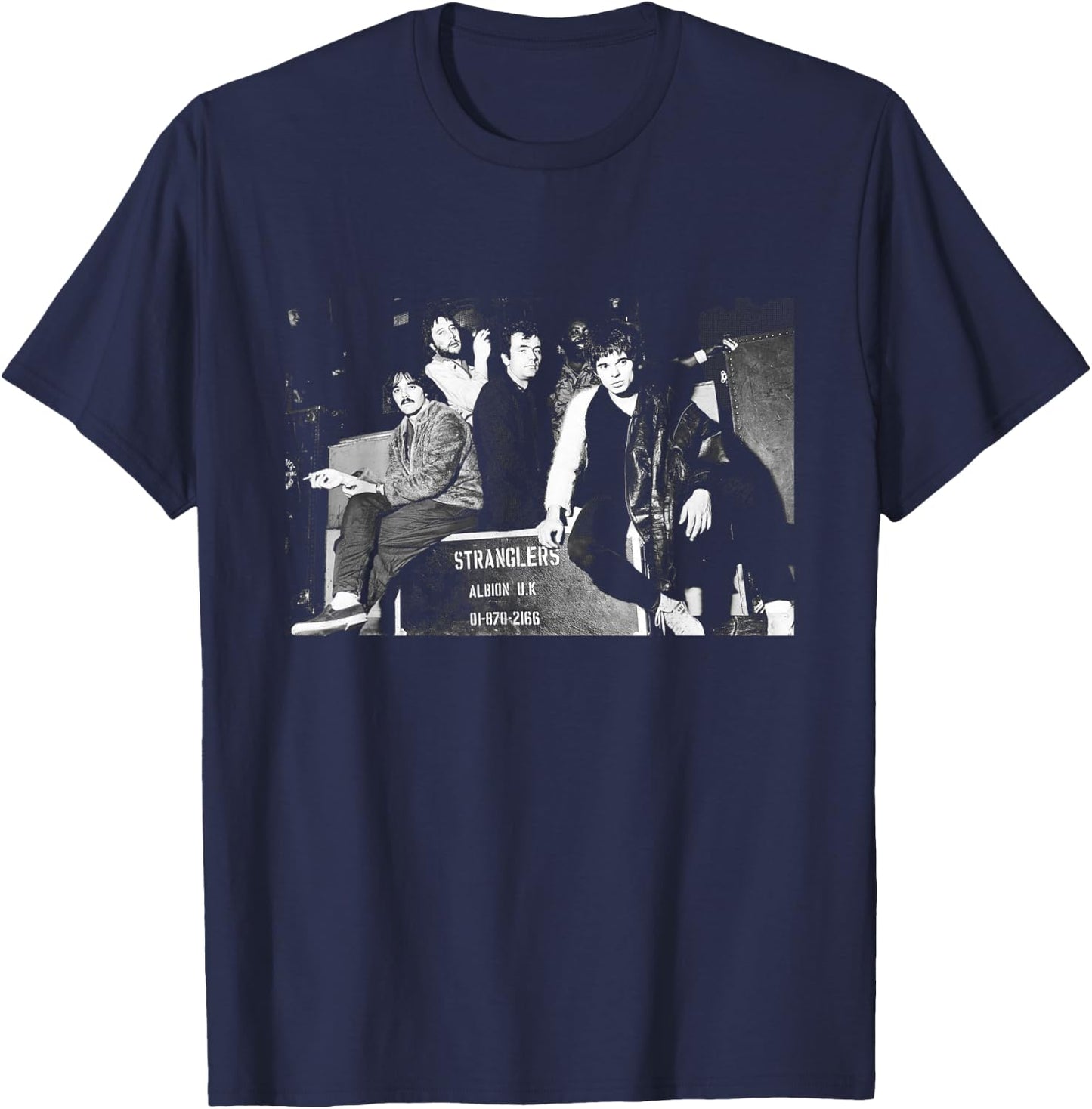 The Stranglers Peaches No More Heroes Punk Band 1977 T-Shirt - T-Shirt | Navy