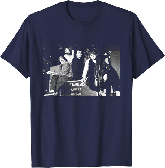 The Stranglers Peaches No More Heroes Punk Band 1977 T-Shirt - T-Shirt | Navy