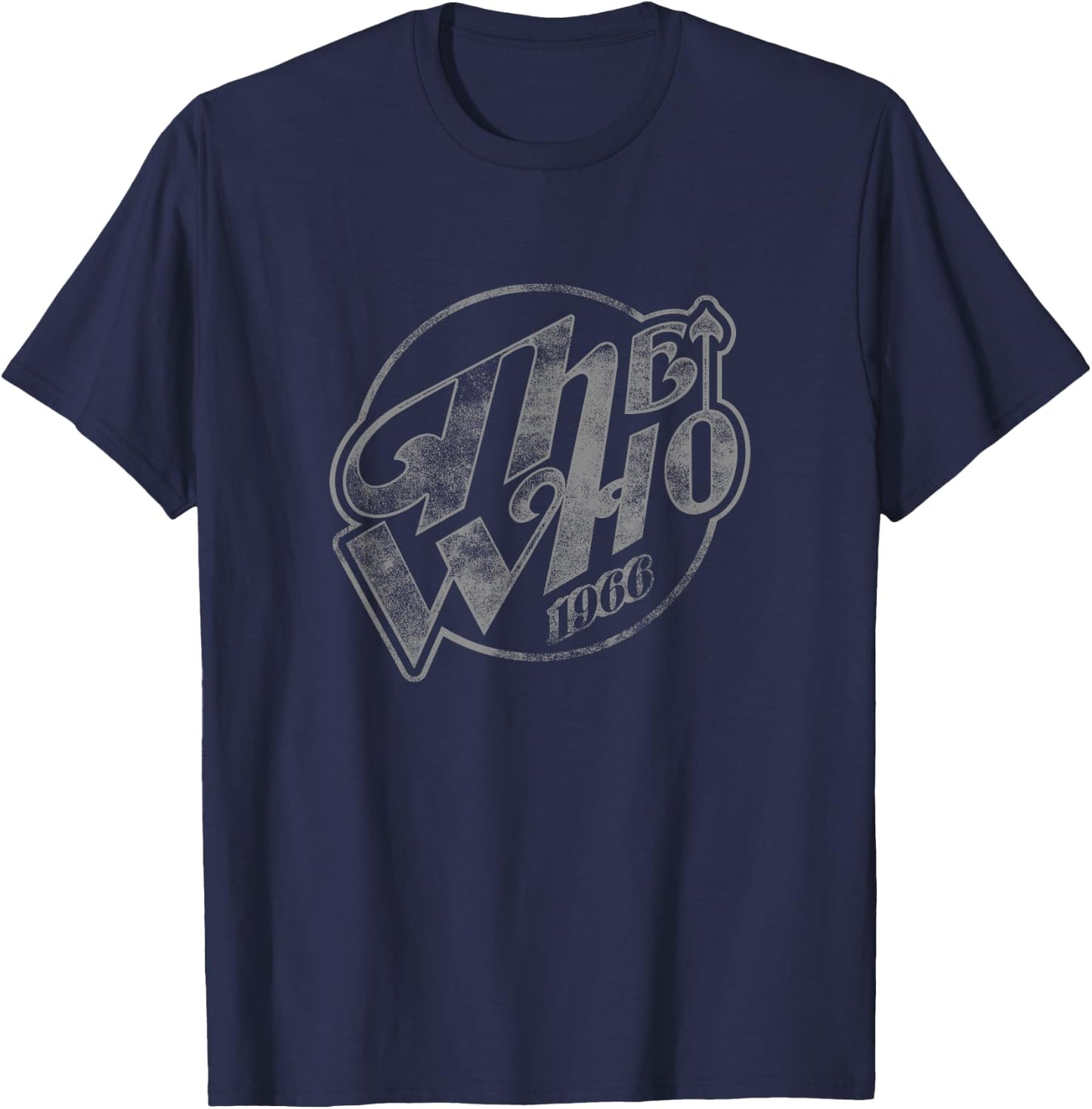 The Who Offizielles Vintage Faded Logo 1966 T-Shirt - T-Shirt | Navy