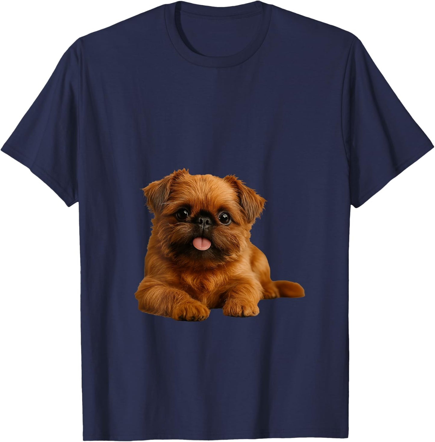 Brussels Griffon V-Neck T-Shirt - T-Shirt | Navy