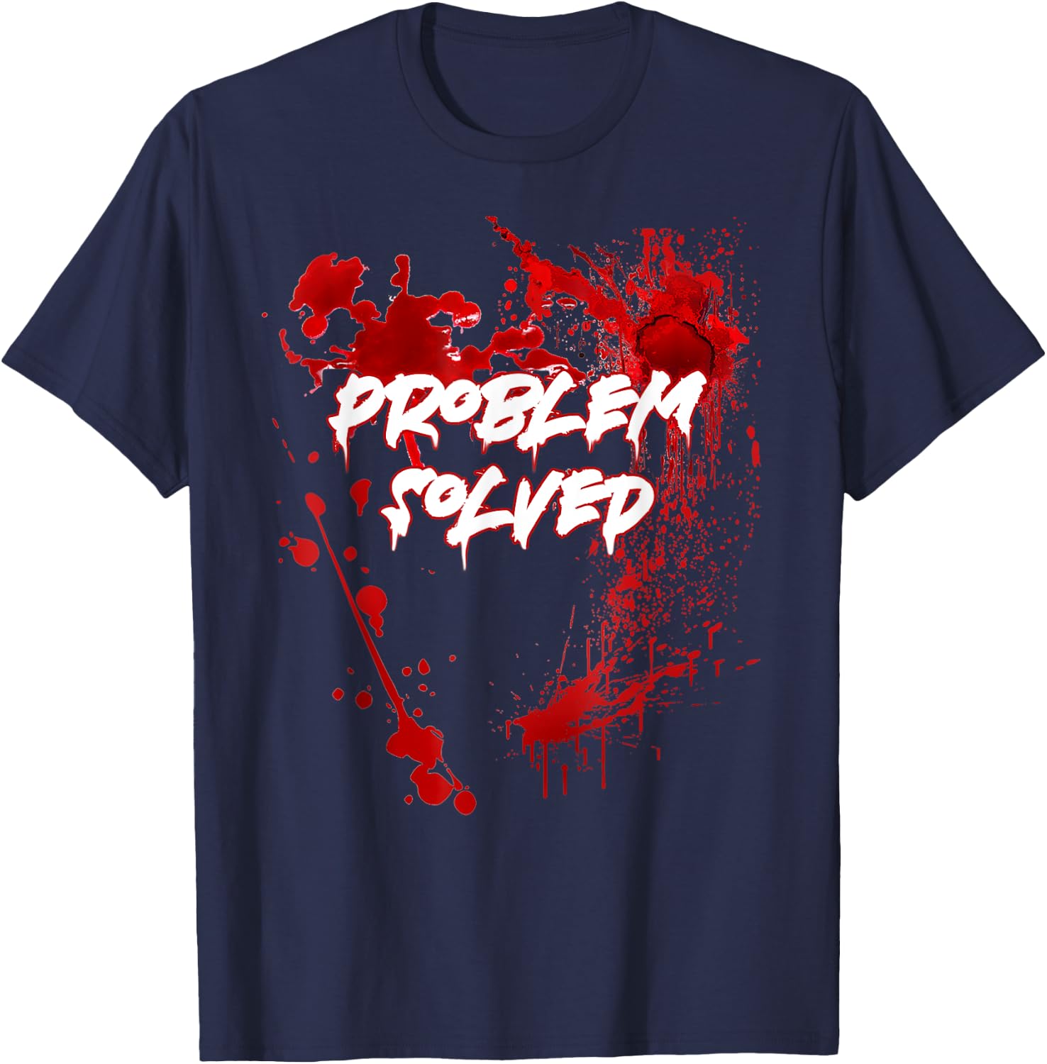 Problem Solved Halloween T-Shirt - T-Shirt | Navy