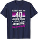 40. Geburtstag als Gott mich vor 40 Jahren schuf grinste er T-Shirt - T-Shirt | Navy