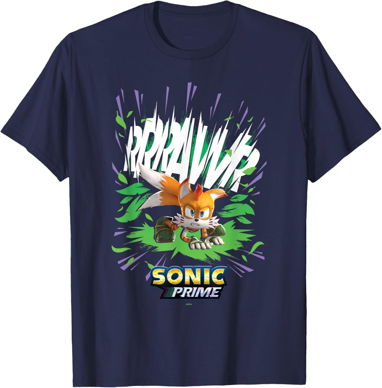 Sonic the Hedgehog, Sonic Prime - RRRAWR T-Shirt - T-Shirt | Navy