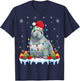 Seals Wearing Santa Hat Xmas - Seals Lover Christmas T-Shirt - T-Shirt | Navy