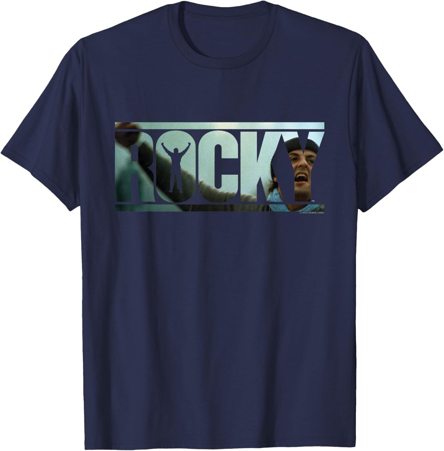Rocky Cutout Logo T-Shirt - T-Shirt | Navy