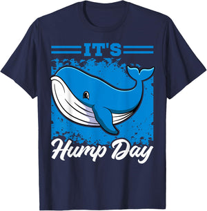 Humpback Whale Lover Cetologist Biologist Hump Day T-Shirt - T-Shirt | Navy