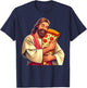 Funny Jesus Pizza Lover Christian Humor Pizza Joke T-Shirt - T-Shirt | Navy