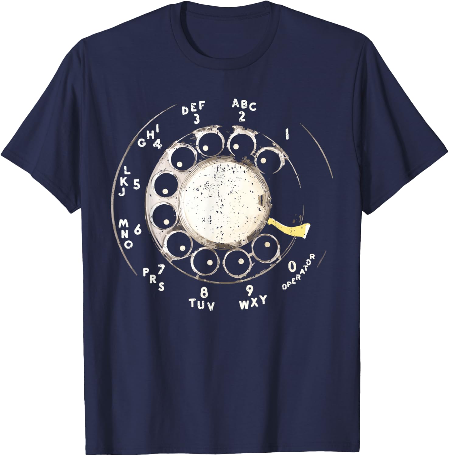 Vintage Rotary Dial Telephone Rotary Phone T-Shirt - T-Shirt | Navy