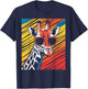 Giraffe Sunglasses Animal Giraffe T-Shirt - T-Shirt | Navy