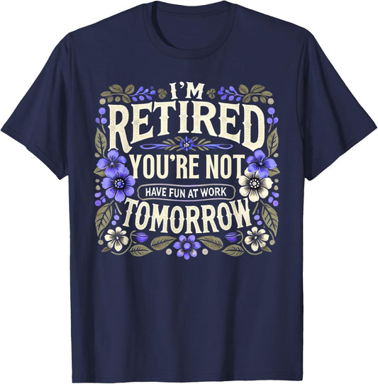Retired 2025 Women Retirement Funny Retire 2025 T-Shirt - T-Shirt | Navy