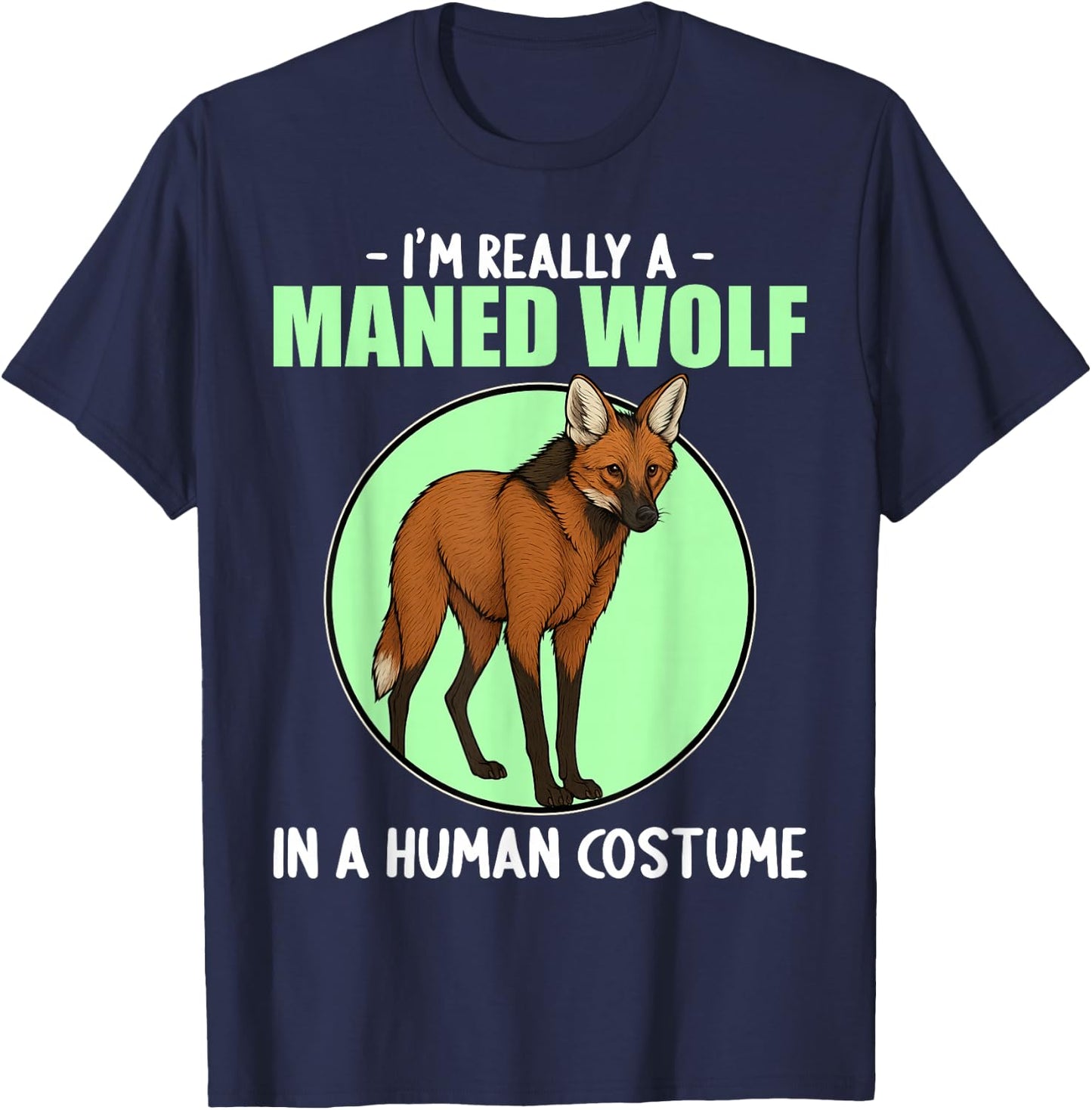 Maned Wolves Maned Wolf T-Shirt - T-Shirt | Navy