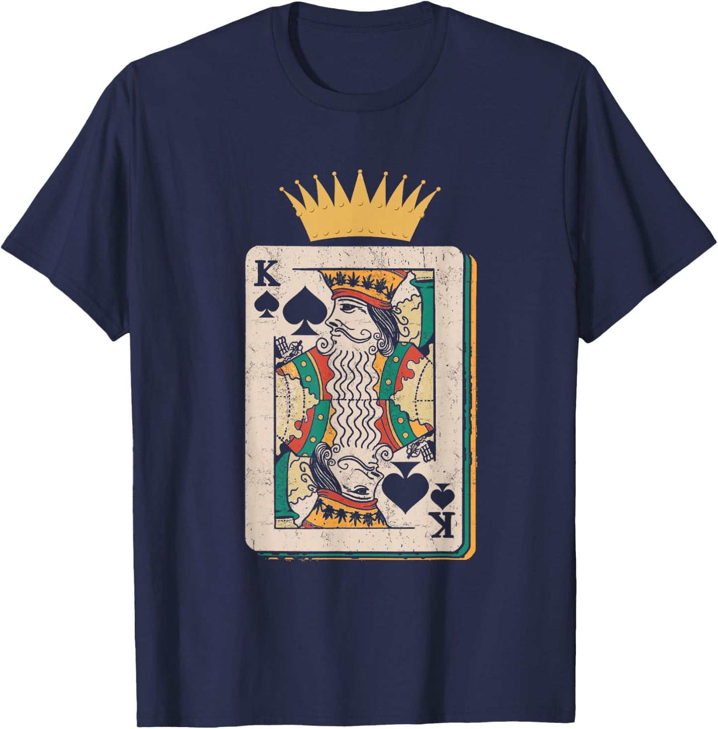 King Playing Cards | Casino Gambling | Poker Player T-Shirt - T-Shirt | Navy