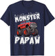Monster Truck Papaw Family Matching Fun Monster Truck Lovers T-Shirt - T-Shirt | Navy