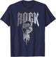 Distressed Metal 80's Rocker T-Shirt - T-Shirt | Navy