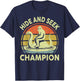 Sasquatch Hide Seek World Champion Bigfoot Lochness Nessie T-Shirt - T-Shirt | Navy