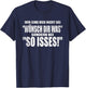 with German Text "Wir sind hier nicht bei Wünsch dir was sondern bei So Isses!, black T-Shirt - T-Shirt | Navy