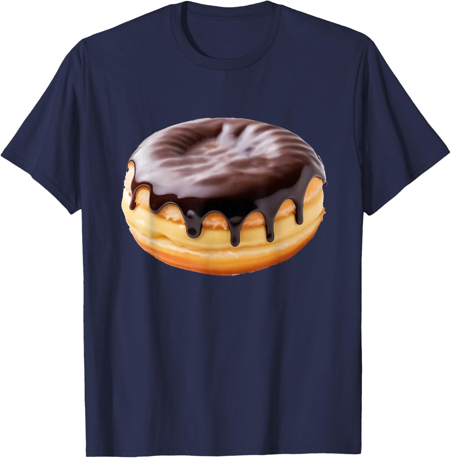 Boston Cream Donut T-Shirt - T-Shirt | Navy