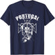 Portugal POR Soccer Fan , Black T-Shirt - T-Shirt | Navy