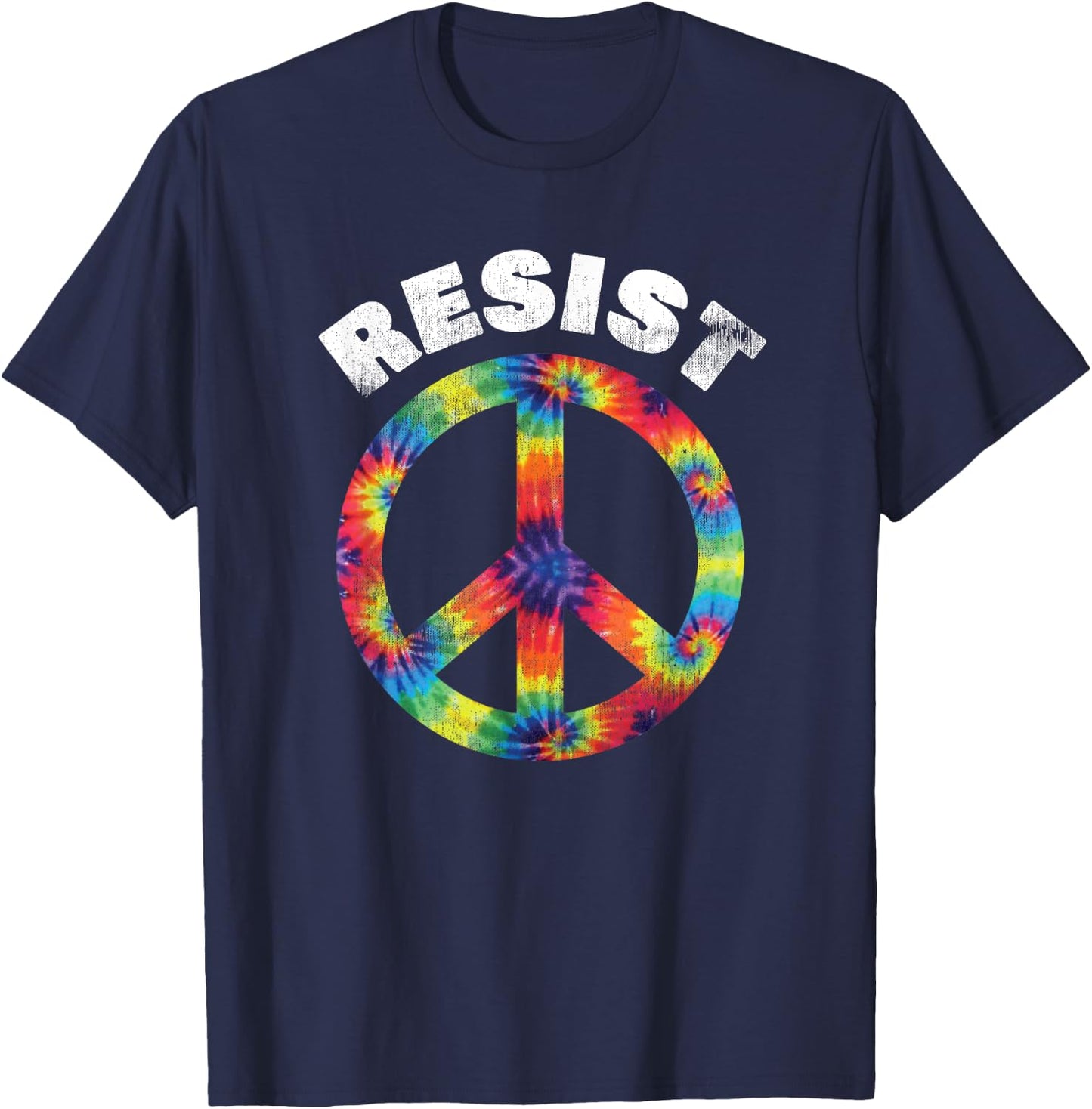 Peaceful Protest | Resist T-Shirt - T-Shirt | Navy