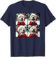 Yellow Labrador Puppy Christmas T-Shirt - T-Shirt | Navy