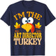 Thanksgiving I'm The Art Director Turkey Matching T-Shirt - T-Shirt | Navy