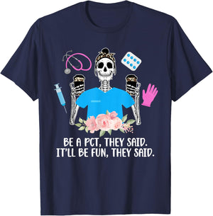 Be A PCT Patient Care Tech Patient Care Technician T-Shirt - T-Shirt | Navy