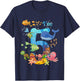 Kids 5 Years Old Whale Fish Ocean Theme 5th Birthday Boy Girl , black T-Shirt - T-Shirt | Navy