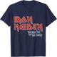 Iron Maiden_Vintage Stacked NOTB Logo T-Shirt - T-Shirt | Navy