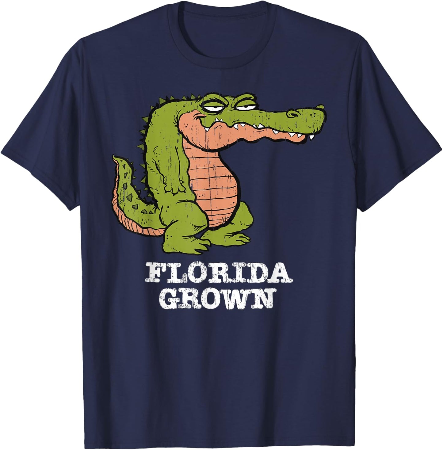 Florida Flo Grown Shirt Miami Orlando Tampa Destin Flag T-Shirt - T-Shirt | Navy