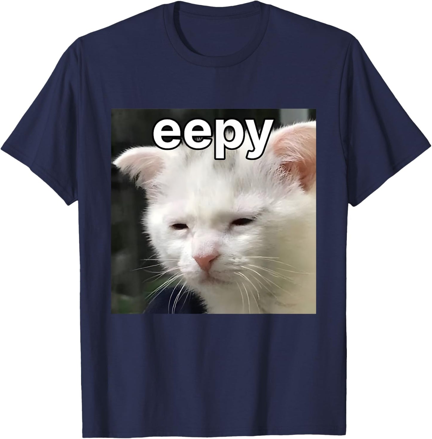Eepy Cat Silly Sleepy Cat Meme Women T-Shirt - T-Shirt | Navy