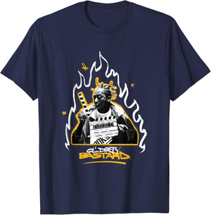 Ol' Dirty Bastard | Shimmy Headliner | Wu Tang Clan Urban , Black, S T-Shirt - T-Shirt | Navy