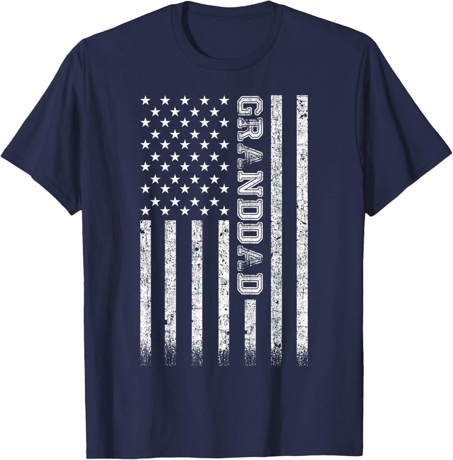 Granddad American Flag T-Shirt - T-Shirt | Navy