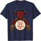 Lucifer Sigil Pentagram Occult Satanic Baphomet T-Shirt - T-Shirt | Navy